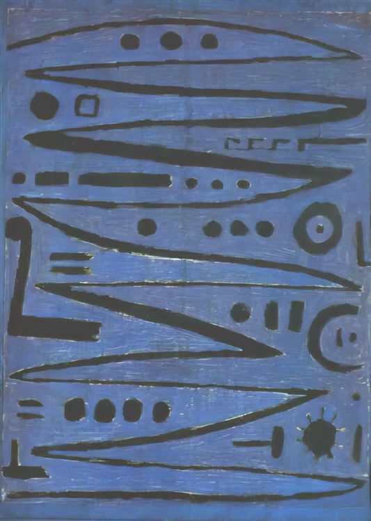 Paul Klee Framed Prints: Curating the Dreamlike World of a Modern Master - HEROIC FIDDLING 1938 by Paul Klee