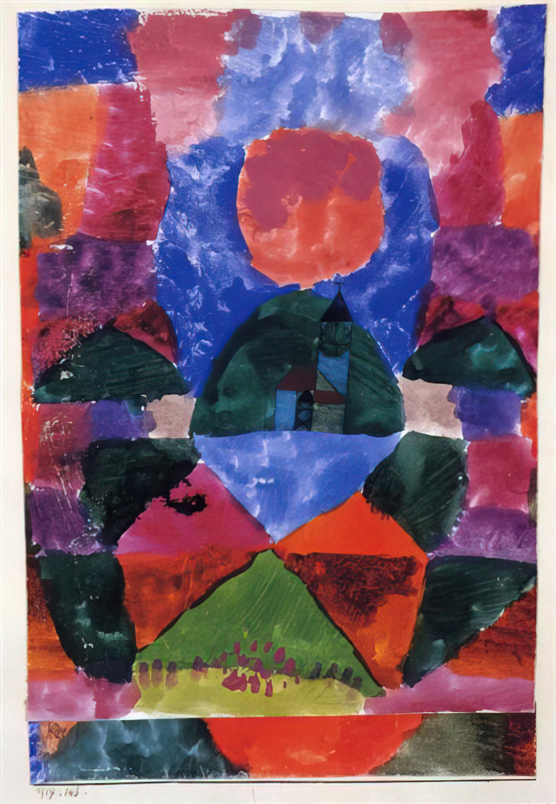 Paul Klee Poster: A Collector's Guide to the Artist's Dreamlike Universe - A PRESSURE OF TEGERNSEE 1919 by Paul Klee