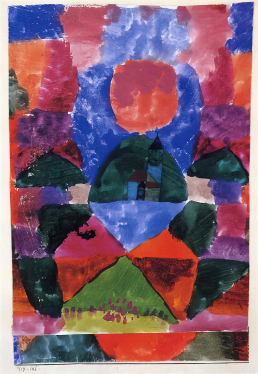 Paul Klee Reproduction: A Guide to Museum-Quality Art Prints - A PRESSURE OF TEGERNSEE 1919 by Paul Klee