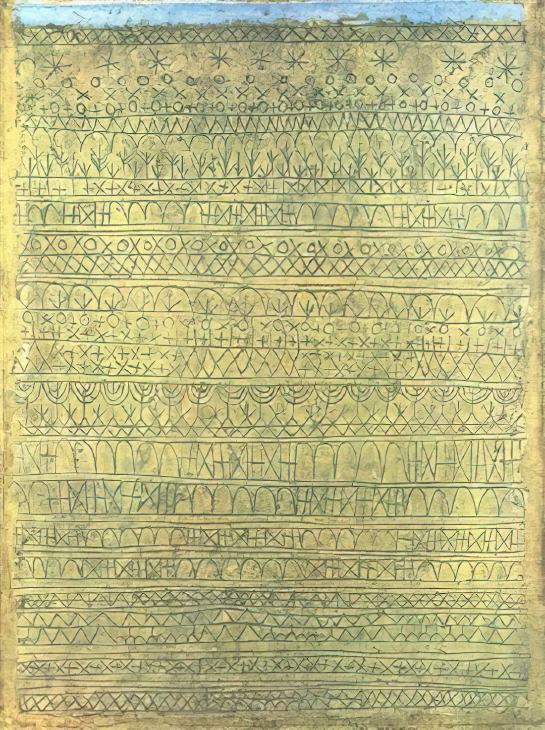 Paul Klee Reproductions: A Guide to Owning Museum-Quality Prints of a Modern Master - PASTORAL RHYTHMS 1927 by Paul Klee
