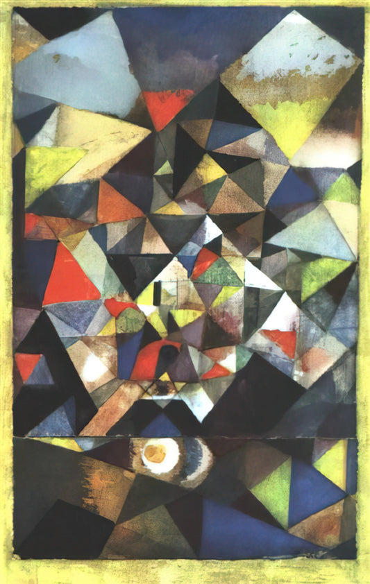 Paul Klee Work: A Journey Through the Abstract Imagination of a Modern Master - WITH THE EGG 1917 by Paul Klee