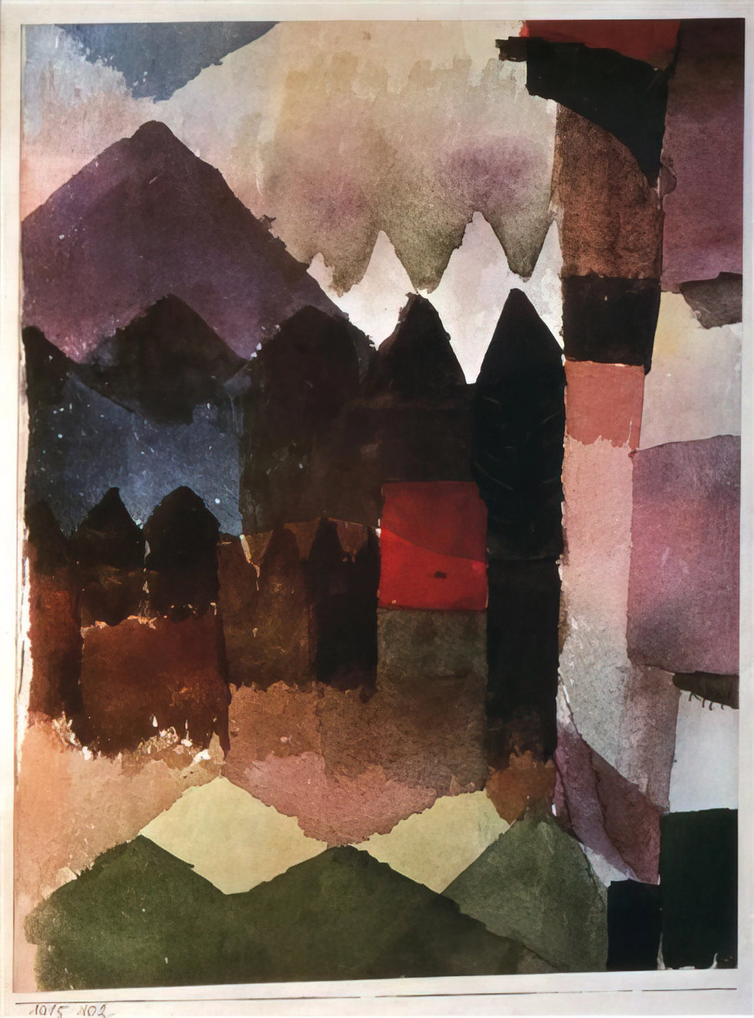 Paul Klee's "Old Man": A Masterpiece of Modernist Portraiture and Symbolism - HAIRDRYER IN MARC S GARDEN 1915 by Paul Klee