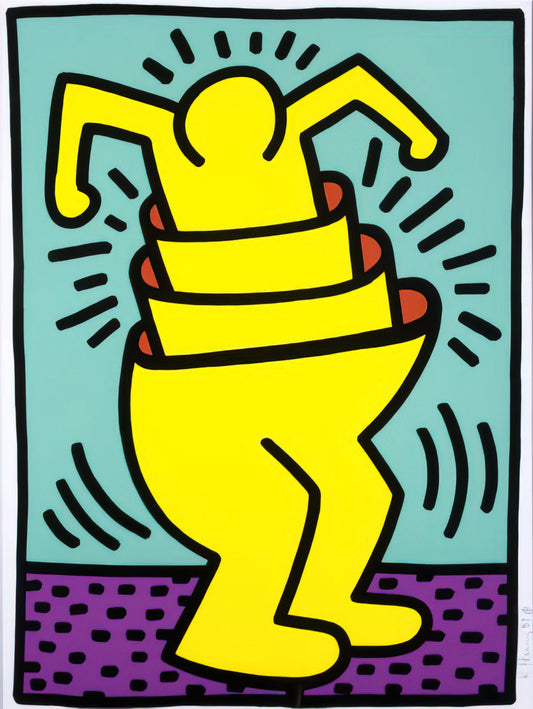 Peter Blake: The Godfather of British Pop Art and His Enduring Legacy - UNTITLED 1989 by Keith Haring