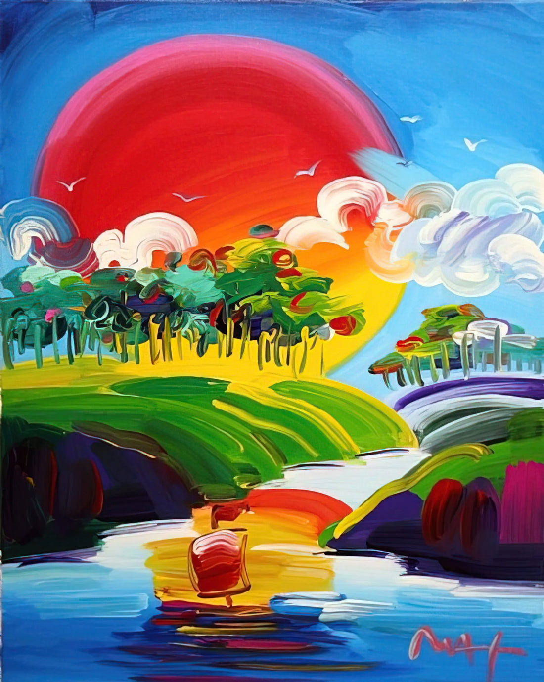 Peter Max Signed Prints for Sale: A Collector's Guide to Authenticity and Value - WITHOUT BORDERS 2011 by Peter Max