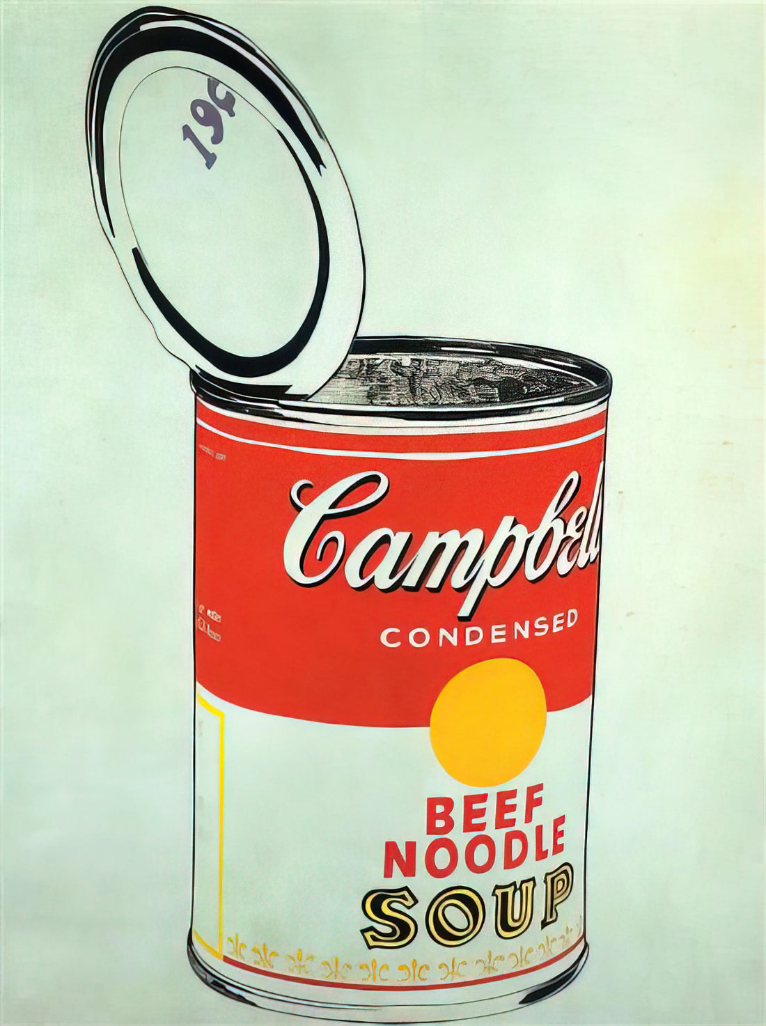 Peter Wise and Andy Warhol: The Intersection of Contemporary Photography and Pop Art Legacy - Big Campbell's Soup Can 19c  Beef Noodle  by Andy Warhol