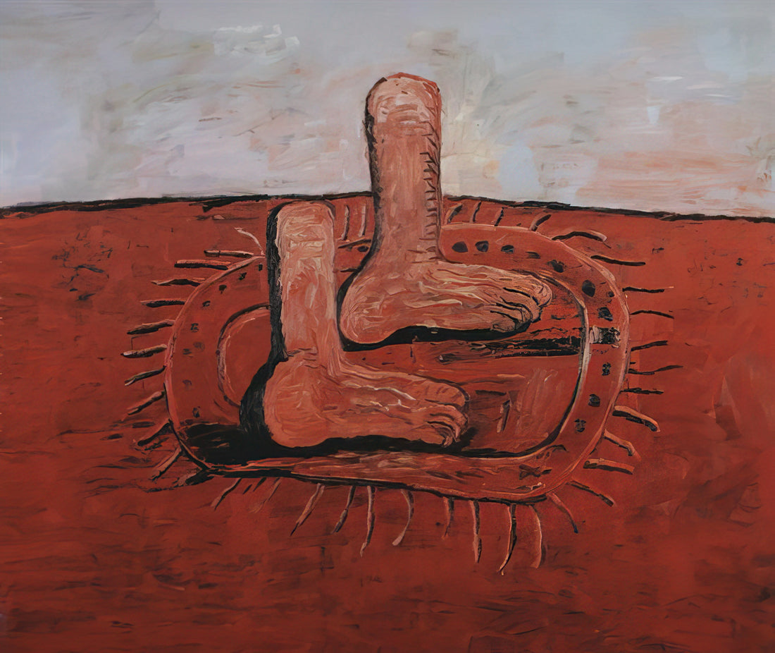 Philip Guston Art Prints: A Collector's Guide to the Late Master's Transformative Work - TWO FAT FEET by Philip Guston
