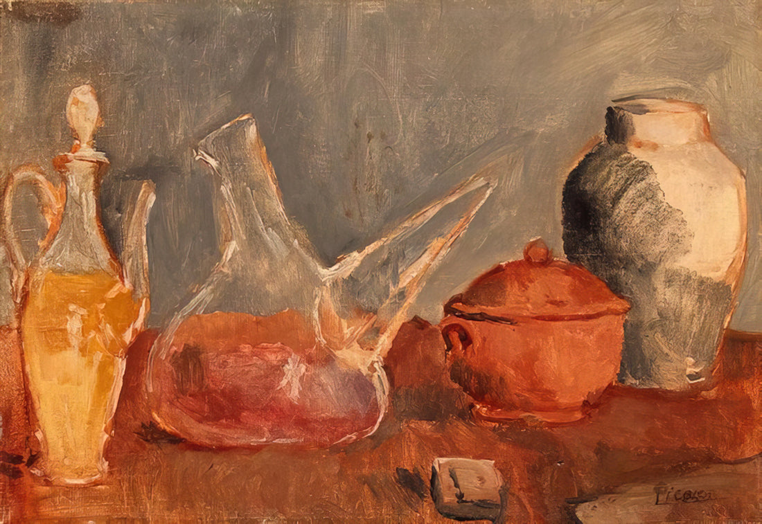 Picasso 50 Years: A Half-Century of Artistic Revolution and Enduring Legacy - Still life with vases by Pablo Picasso
