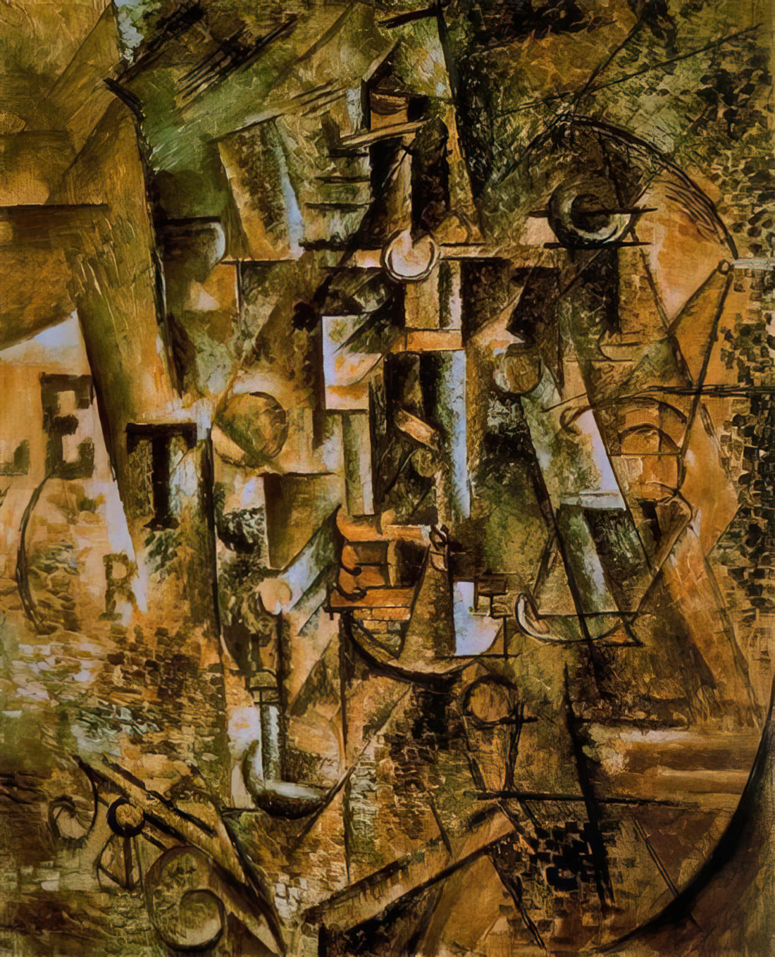 Picasso Inspired Artists: Tracing the Enduring Legacy of a Modern Master - Still life with bottle of rum - 1911 by Pablo Picasso