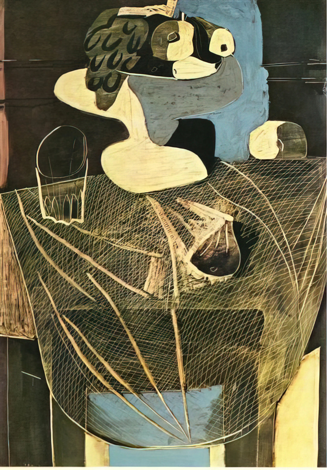 Picasso's Cubism: The Revolutionary Art Movement That Shattered Perspective - Still life with fishing net by Pablo Picasso