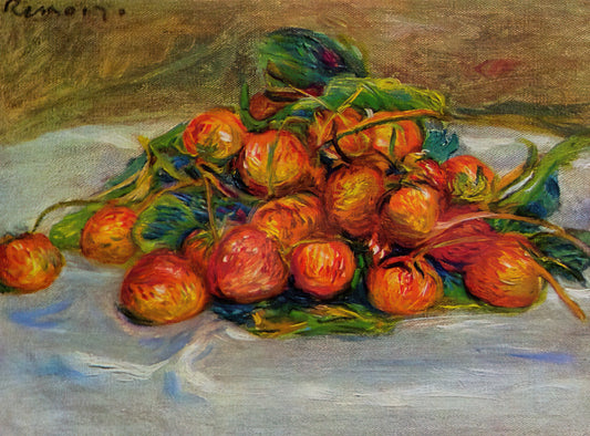 Pierre-Auguste Renoir Portrait: The Master of Light and Human Expression - Strawberries by Pierre-Auguste Renoir