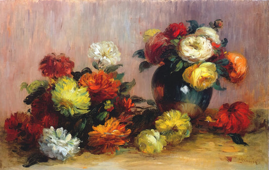 Pierre-Auguste Renoir Works: A Curator's Guide to the Impressionist Master's Most Significant Paintings - Bouquets of Flowers by Pierre-Auguste Renoir