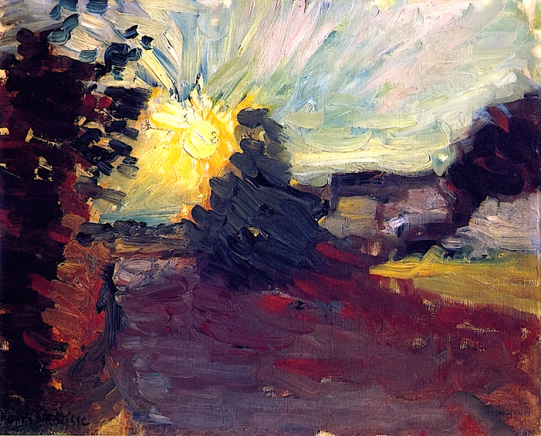 Pierre H. Matisse: The Legacy of a Visionary Art Dealer and His Enduring Impact on Modern Art - SUNSET IN CORSICA 1898 by Henri Matisse