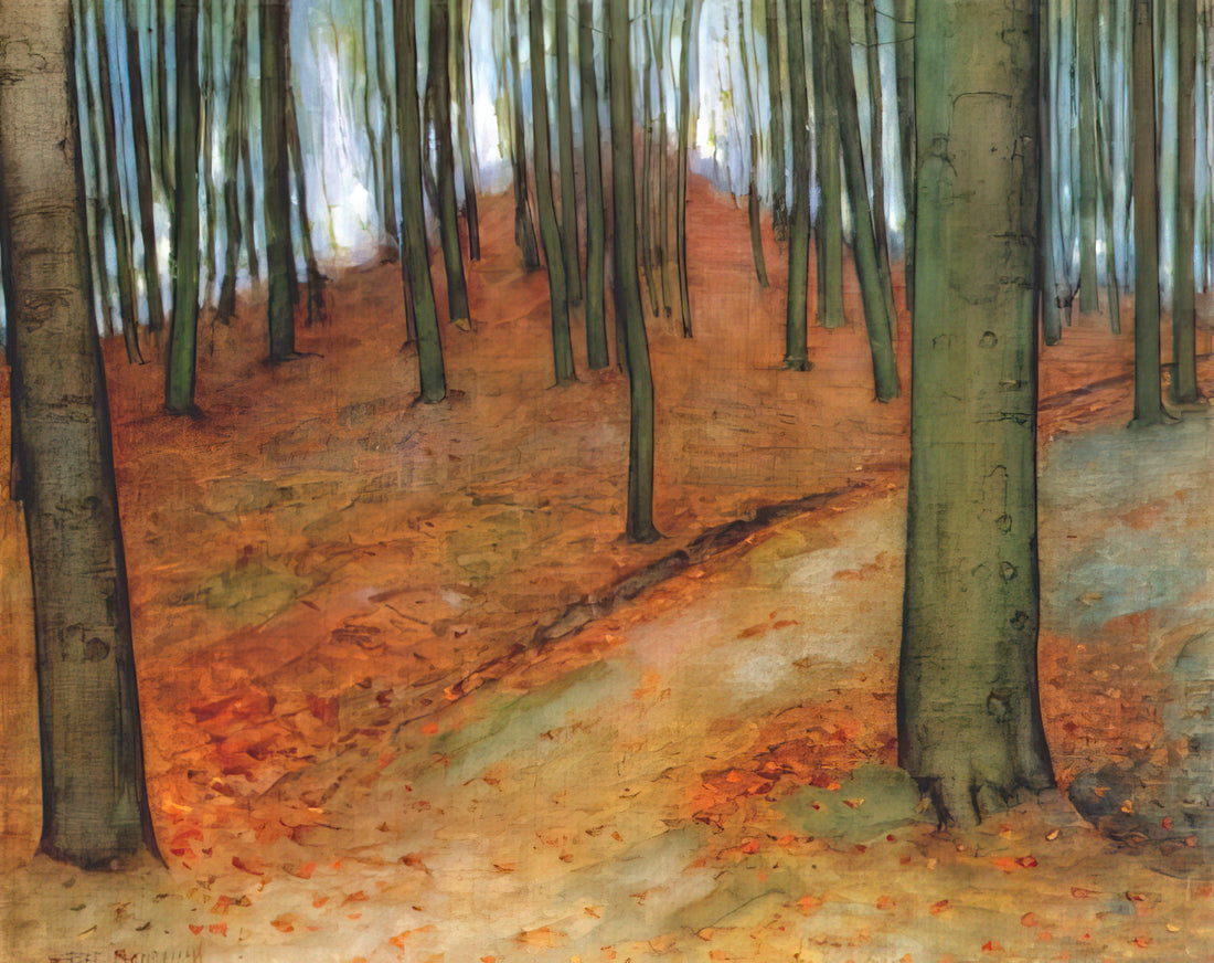 Piet Mondrian: The Abstract Artist Who Transformed Modern Art - Wood with Beech Trees by Piet Mondrian