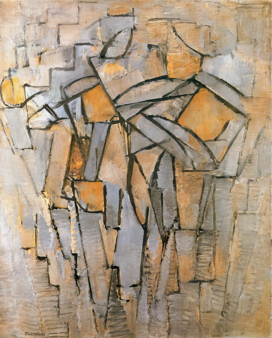 Piet Mondrian's Early Animal Art: The Naturalist Roots of an Abstract Pioneer - Composición en Gris – Azul by Piet Mondrian