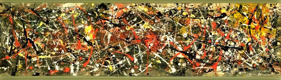 Pollock Blue: Deciphering the Chromatic Depth of Jackson Pollock's Drip Paintings - NUMBER 25 by Jackson Pollock