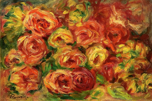 Pont Neuf Renoir: A Masterpiece of Impressionist Paris - Armful of Roses by Pierre-Auguste Renoir