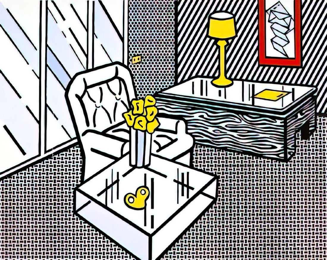 Pop Art Portraits by Roy Lichtenstein: A Definitive Guide to the Iconic Comic-Style Masterpieces - THE DEN 1990 by Roy Lichtenstein