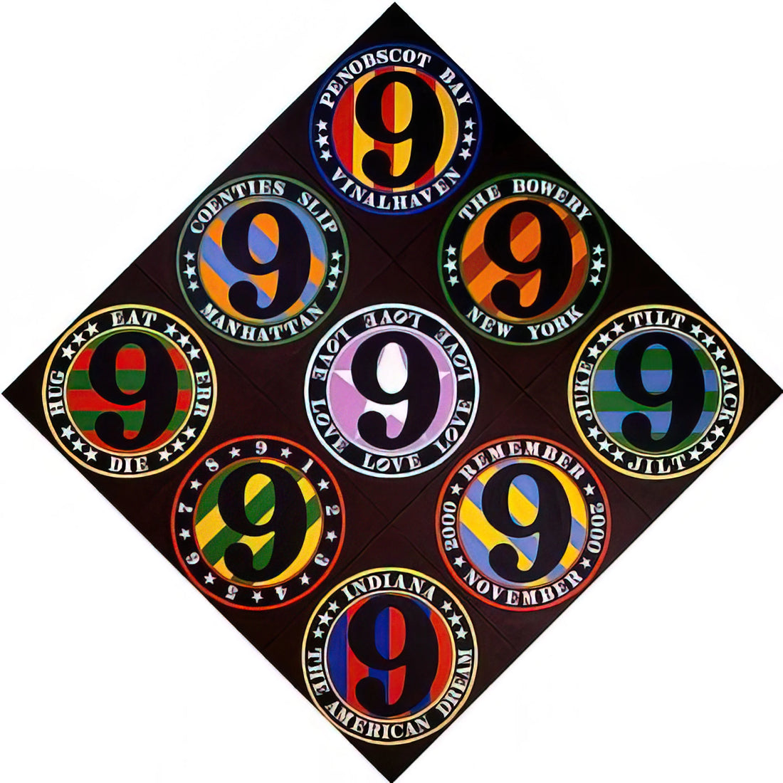Pop Art Robert Indiana: The Master of LOVE and American Iconography - The Ninth American Dream by Robert Indiana