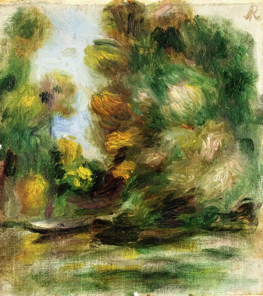 Portrait of Pierre-Auguste Renoir: The Master of Light and Life - Banks of the River by Pierre-Auguste Renoir