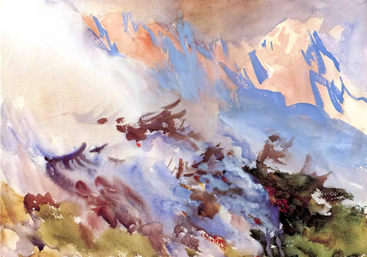 Portraits by Sargent: The Masterful Brushwork of John Singer Sargent - Mountain Fire by John Singer Sargent