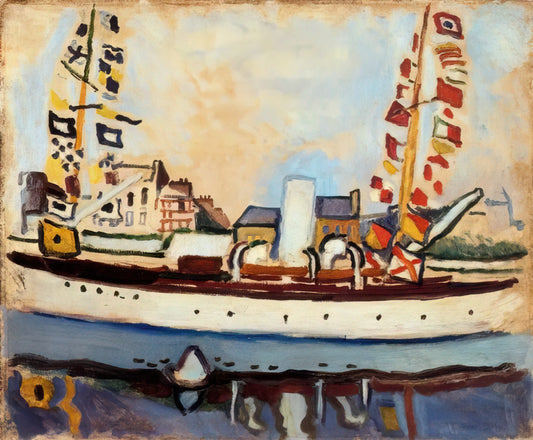 Raoul Dufy Prints Signed: Authenticity, Value, and Collector Insights - THE ENGLISH YACHT 1906 by Raoul Dufy