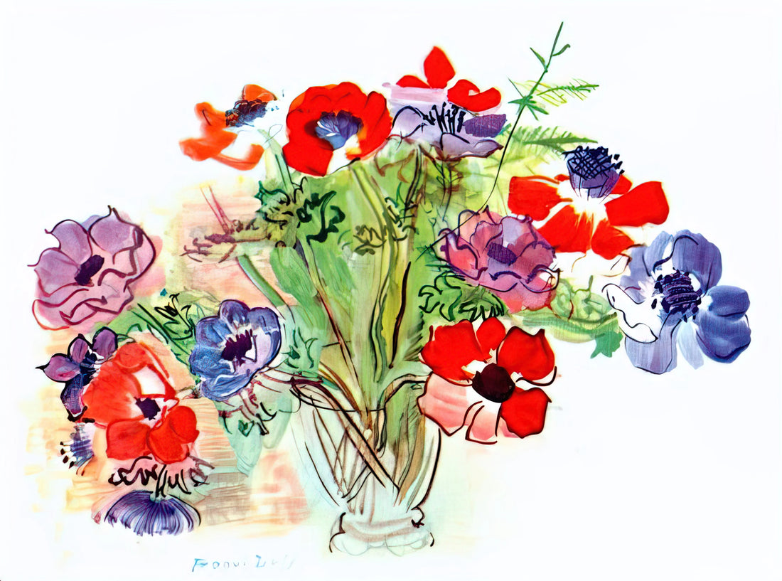 Raoul Dufy: The Joyful Colorist of Modern French Art - BOUQUET OF FLOWERS 1937 by Raoul Dufy