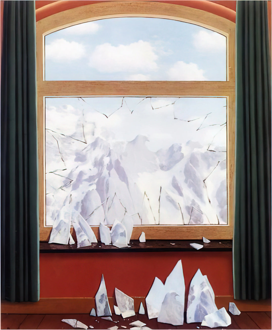 Rene Magritte Framed Art Print: A Curator's Guide to Surrealist Masterpieces - THE DOMAIN OF ARNHEIM 1949 by Rene Magritte