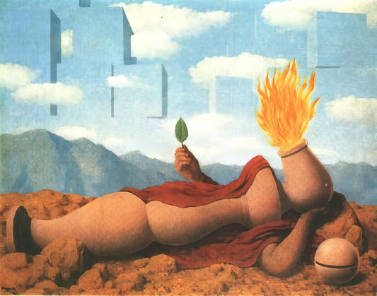 Rene Magritte Opening Ceremony: Decoding the Surrealist Master's Visionary Art - ELEMENTARY COSMOGONY 1949 by Rene Magritte
