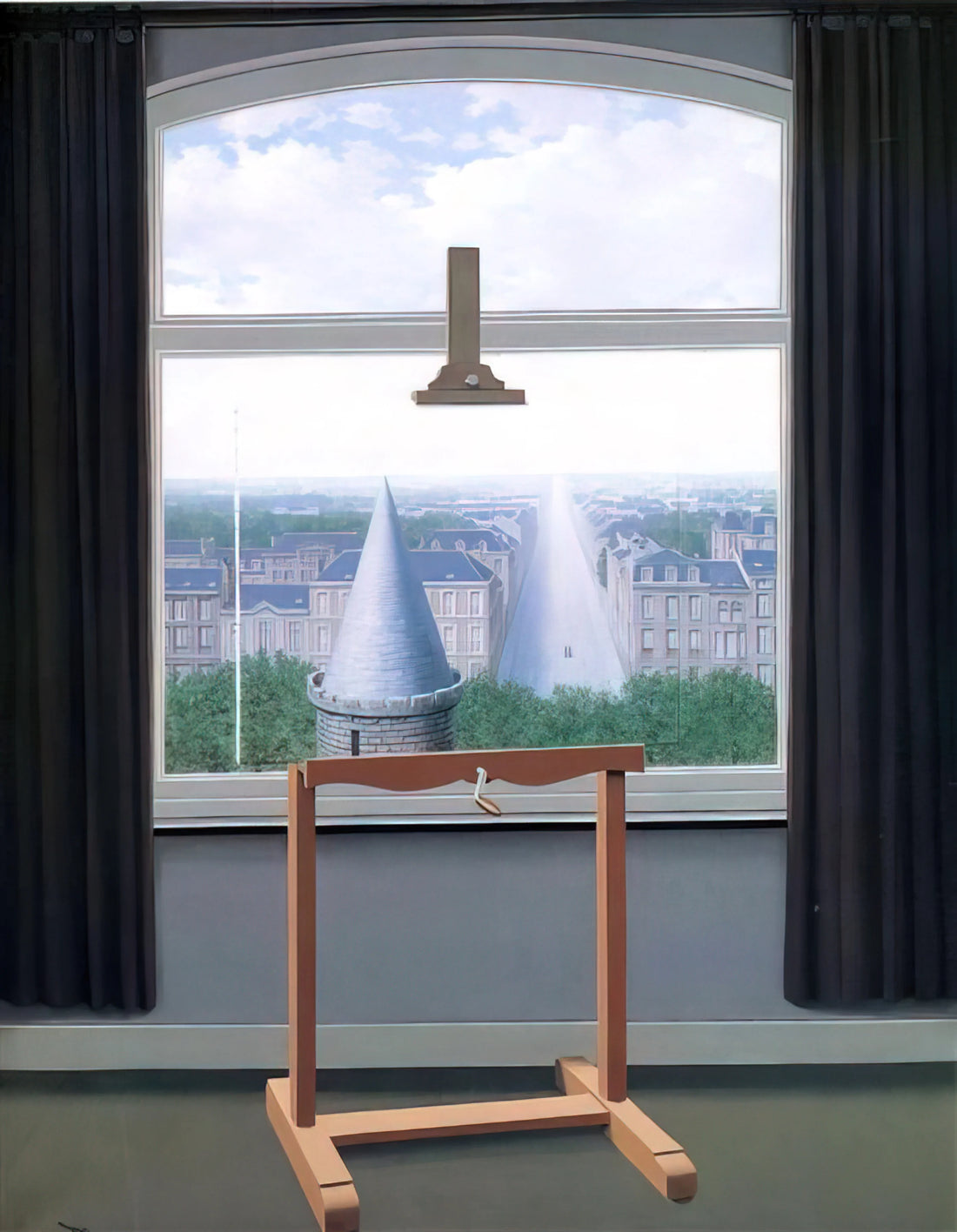 René Magritte and the Night: Exploring Surrealism's Dreamscapes - WHERE EUCLIDE WALKED 1955 by Rene Magritte