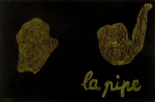 René Magritte at Sotheby's: A Surrealist's Market Journey and Collector Insights - THE PIPE 1927 by Rene Magritte