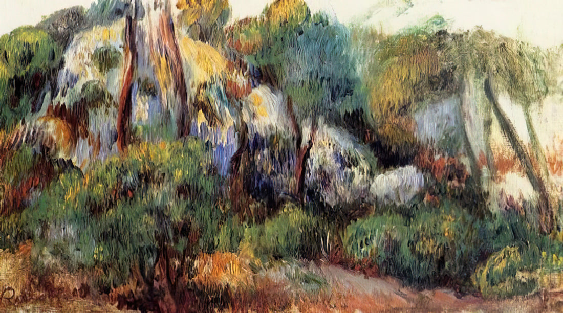 Renoir Seascape Print: A Guide to the Artist's Maritime Masterpieces - Purple Landscape by Pierre-Auguste Renoir