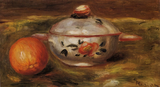 Renoir's 'Gabrielle and Jean': An Intimate Portrait of Family and Impressionist Mastery - Still Life with Orange and Sugar Bowl by Pierre-Auguste Renoir