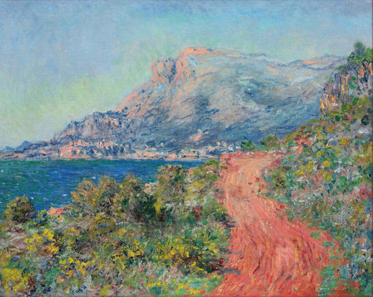Replica Monet Paintings: Understanding the Art of Faithful Reproduction - The Red Road near Menton by claude monet