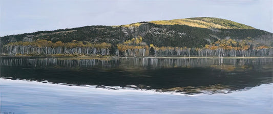 Richard Estes Gallery: A Curator's Guide to Photorealism's Master of Urban Light - BEAVER DAM POND ACADIA NATIONAL PARK 2009 by Richard Estes