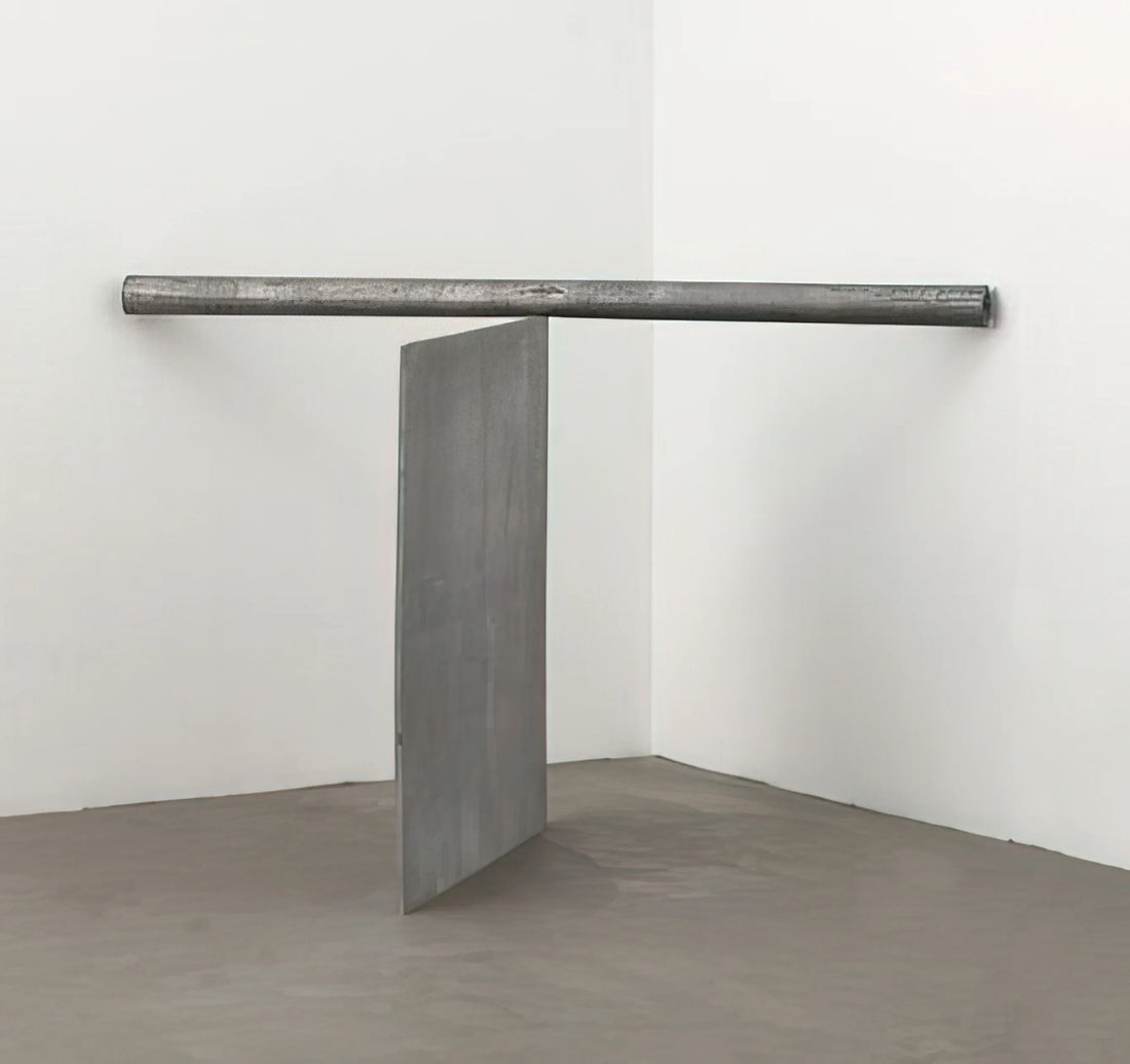 Richard Serra and Fernando Pessoa: When Monumental Sculpture Meets Poetic Fragmentation - EQUAL CORNER PROP PIECE 1970 by Richard Serra