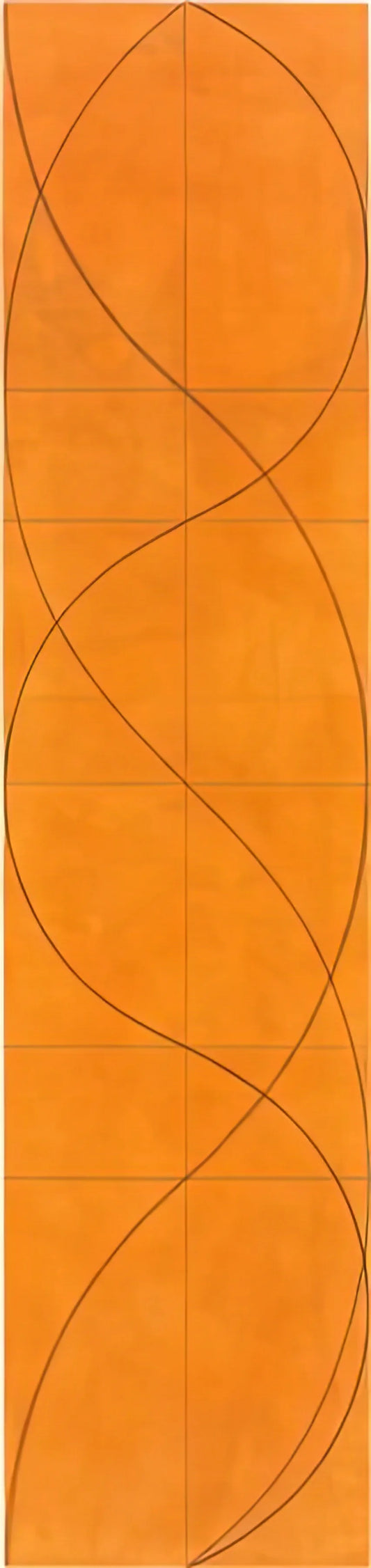 Robert Mangold Framed Canvas Print: Minimalist Mastery for Modern Spaces - COLUMN PAINTING 16 2004 by Robert Mangold