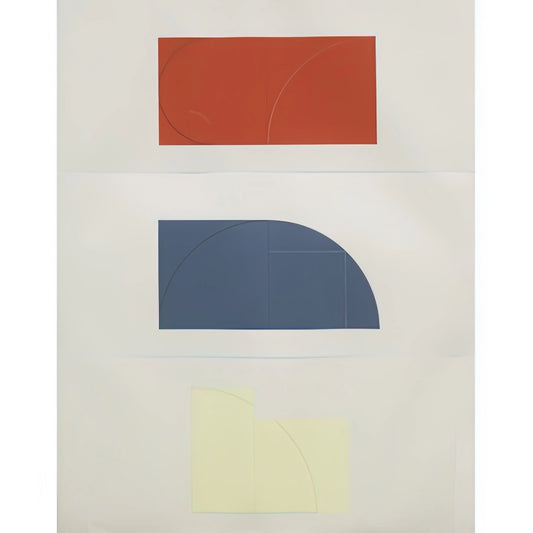 Robert Mangold Sculpture: The Minimalist Master of Form and Space - SERIES OF THREE 1984 by Robert Mangold