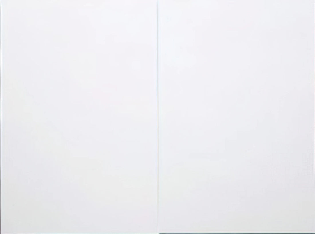Robert Rauschenberg Prints for Sale: A Collector's Guide to the Combines Master's Graphic Work - WHITE PAINTING TWO PANEL 1951 by Robert Rauschenberg
