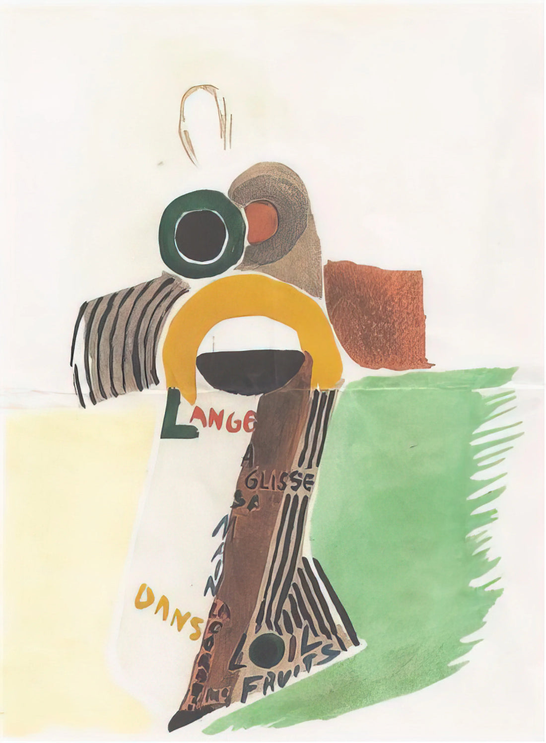 Robert and Sonia Delaunay: The Pioneering Artists Who Revolutionized Modern Painting - ROBE POEME L ANGE A GLISSE 1922 by Sonia Delaunay
