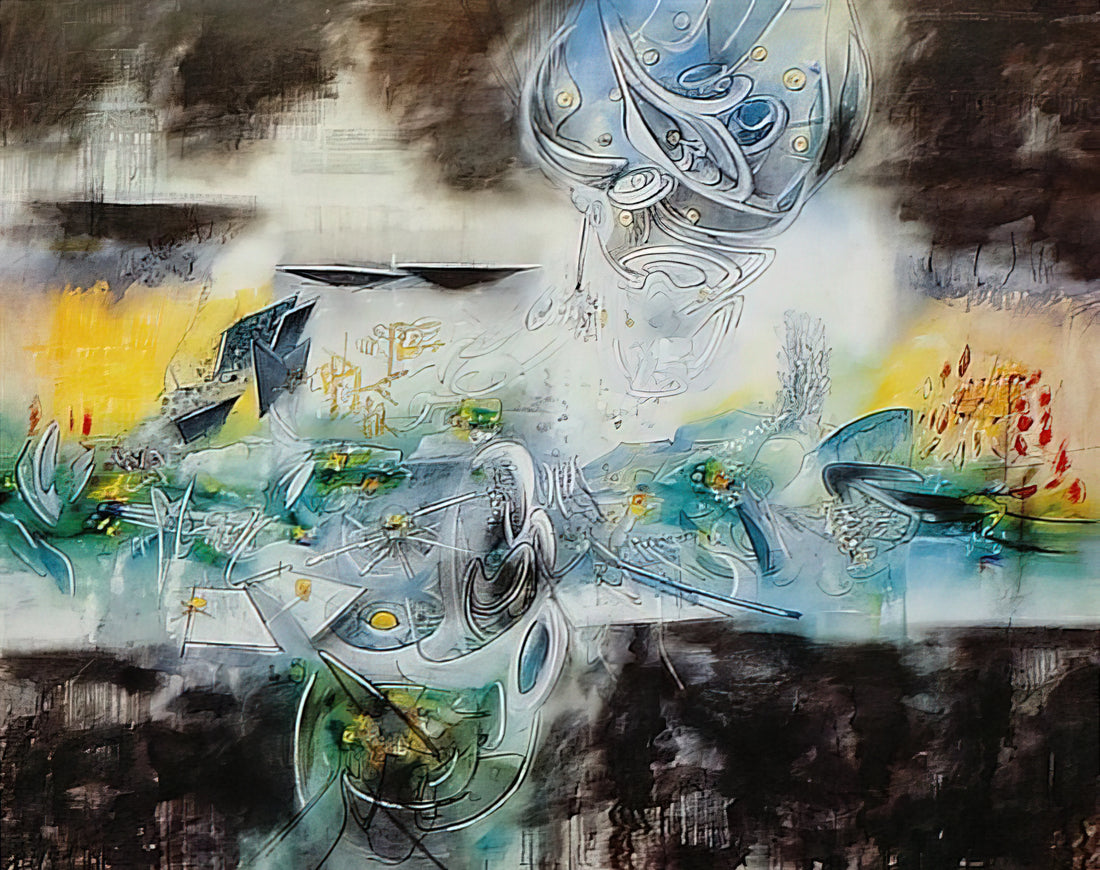 Roberto Matta Reproductions: Exploring the Surrealist Master's Vision Through Museum-Quality Prints - ABRIR EL CUBO Y ENCONTRAR LA VIDA by Roberto Matta