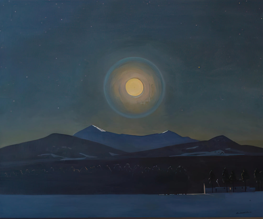 Rockwell Kent The Trapper Print: An Icon of American Wilderness Art - Moonlight, Winter by Rockwell Kent