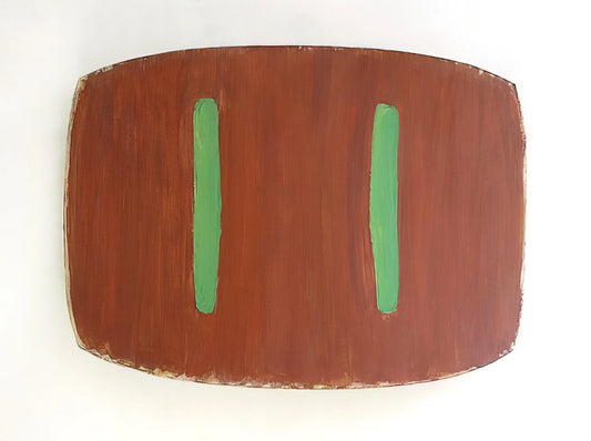 Ron Gorchov Prints: The Curved Canvas and the Quest for Painting's Third Dimension - Lure II - 1976 by Ron Gorchov