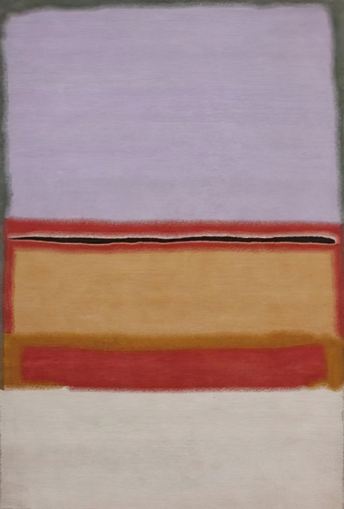 Rothko No. 14 1960: A Deep Dive into the Artist's Late Period Masterpiece - Orange over Violet - 1968 by Mark Rothko