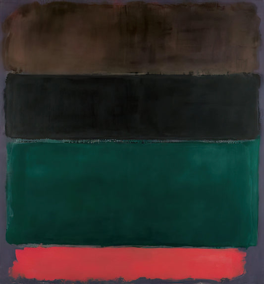 Rothko Red Blue: The Emotional Power of Color in Abstract Expressionism - Untitled Red-Brown, Black, Green, Red - 1962 by Mark Rothko