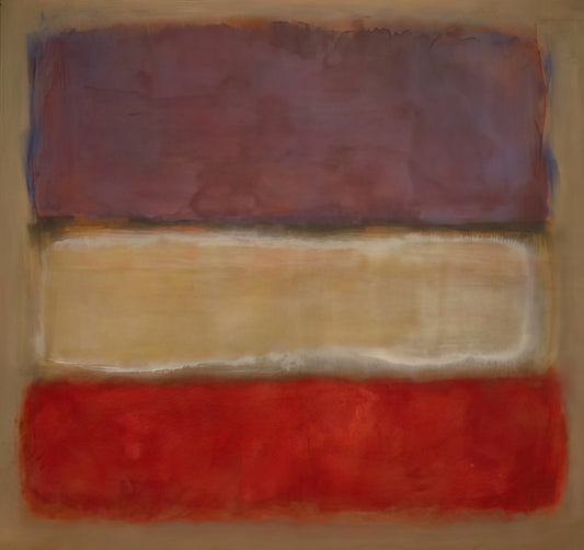 Rothko Untitled 1955: A Gateway to the Sublime in Abstract Expressionism - Untitled Purple, White, and Red - 1953 by Mark Rothko