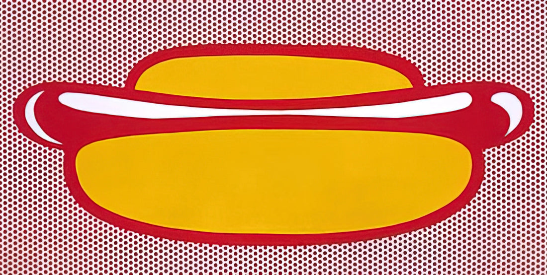 Roy Lichtenstein 1963: The Transformative Year That Defined Pop Art - HOT DOG 1964 by Roy Lichtenstein