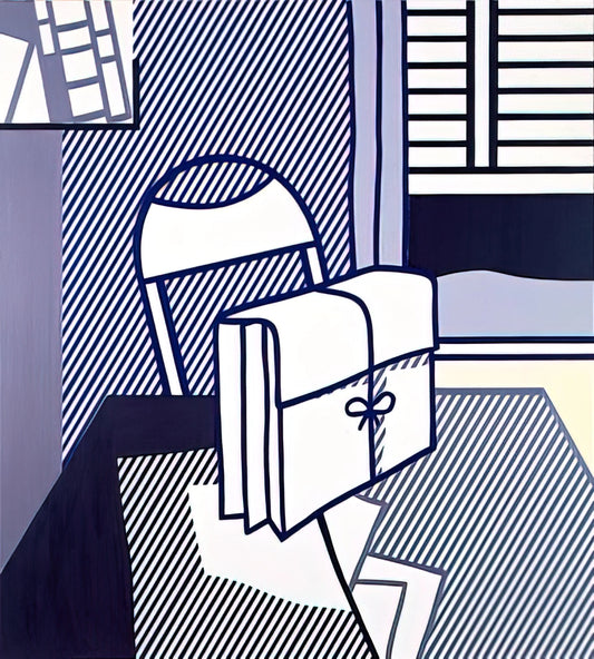 Roy Lichtenstein 1964: The Transformative Year That Defined Pop Art - STILL LIFE WITH DOSSIER 1976 by Roy Lichtenstein