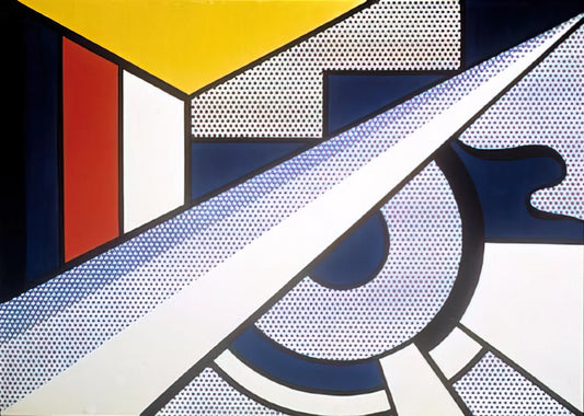 Roy Lichtenstein Black and White: The Graphic Power of Monochrome Pop Art - MODERN PAINTING WITH WEDGE 1967 by Roy Lichtenstein