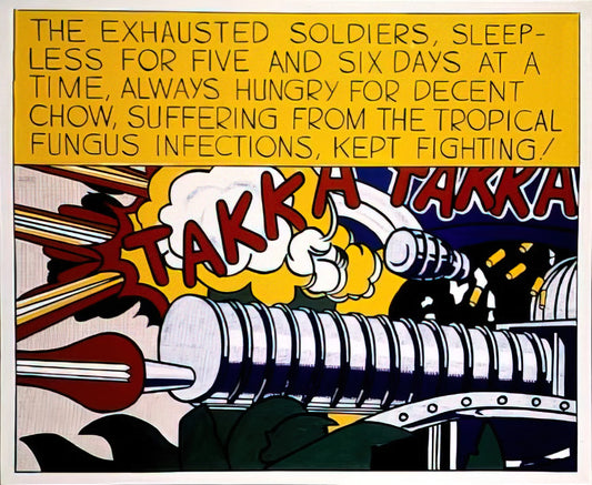Roy Lichtenstein Leo Castelli Poster: A Pop Art Landmark in Print - TAKKA TAKKA 1962 by Roy Lichtenstein
