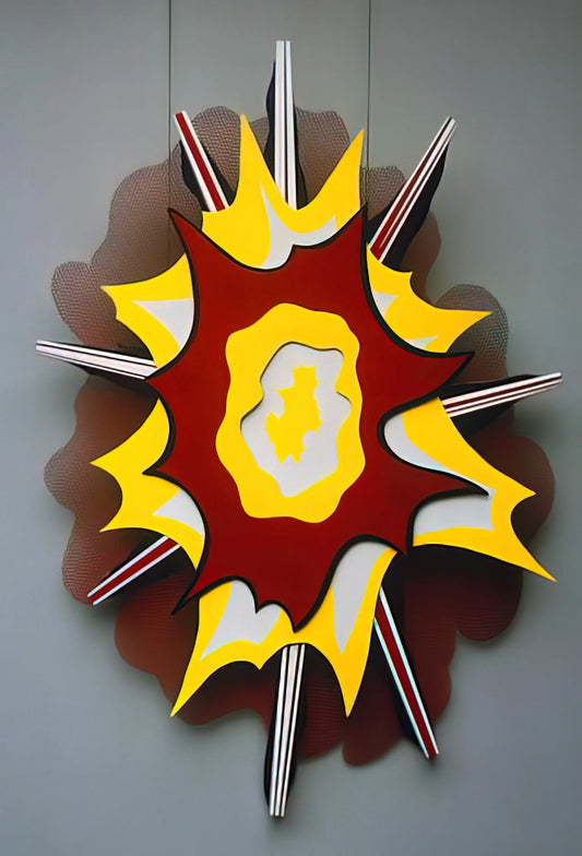 Roy Lichtenstein Serigraphs: The Art of Pop Art Printmaking - EXPLOSION I 1965 by Roy Lichtenstein